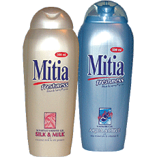 Mitia ni tusfrdk - 400 ml, Aqua, Silk Satin, Light Cool, Sensual Fresh